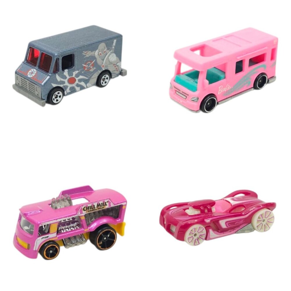 Hot Wheels Ninja Step Van Barbie Dream Camper Chill Mill 16 Angels 1:64 Lot Of 4